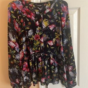 J. Crew silk long sleeve size L